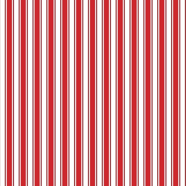 Red Stripes Round Material Tablecloth