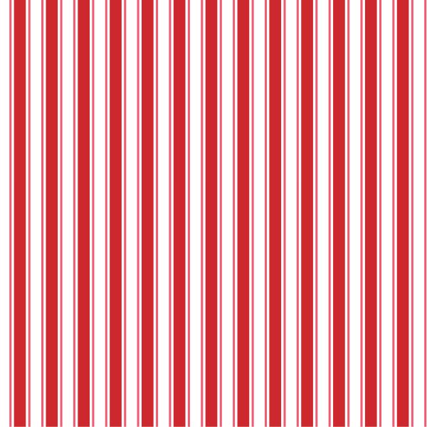 Red Stripes Material Tablecloth