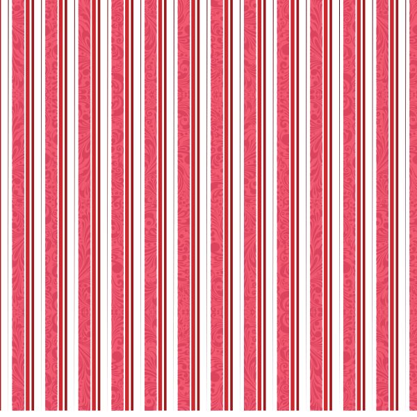 Red Stripes Material Tablecloth