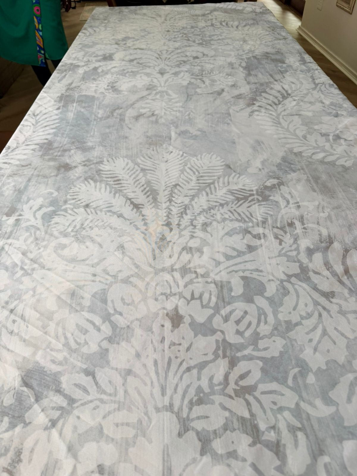 Antique Ornamental Round PVC Tablecloth