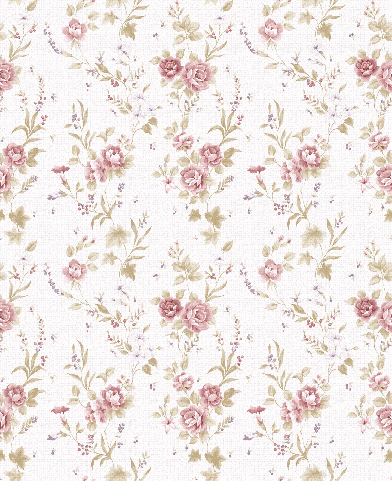 Vintage Rose Round Material Tablecloth