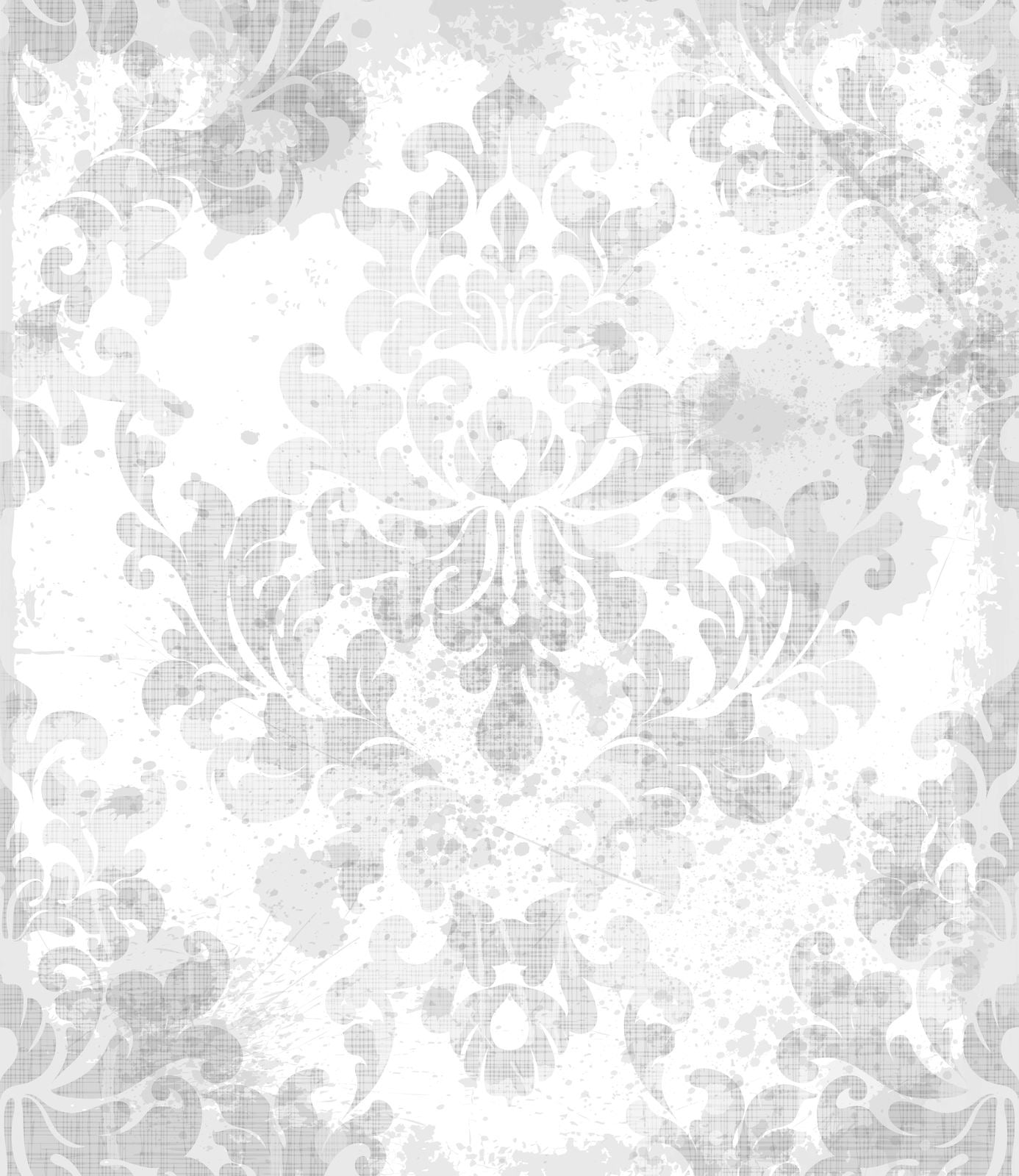 Elegance in Grey Round Material Tablecloth