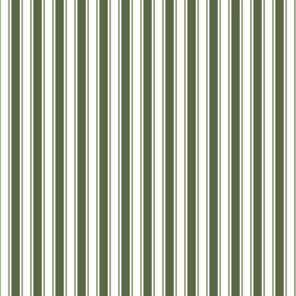 Olive Green Stripes Round Material Tablecloth
