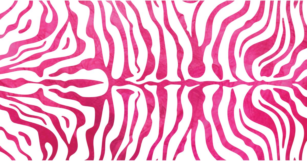 Pink Zebra Round Wipeable Placemats