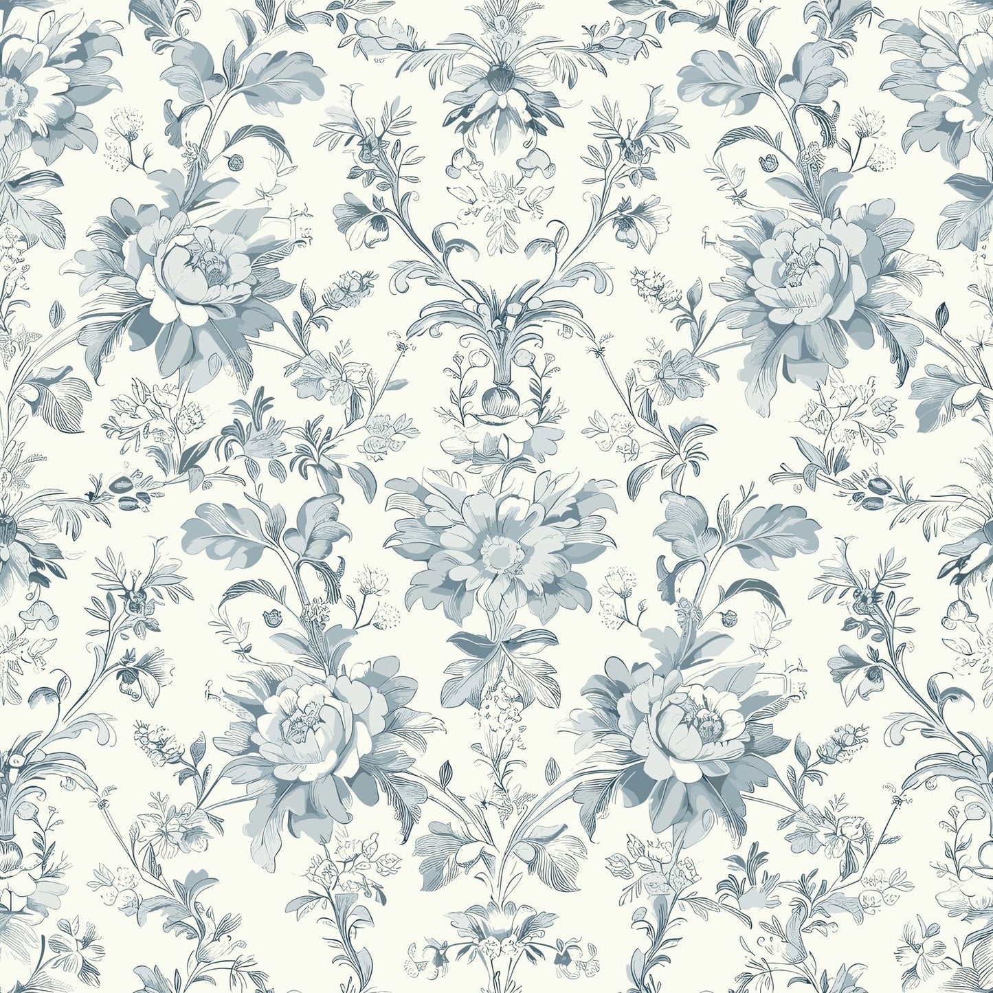 Toile de Jouy Round Material Tablecloth