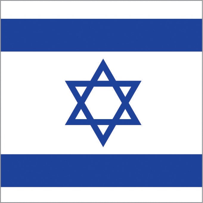 Israeli Flag Material Tablecloth