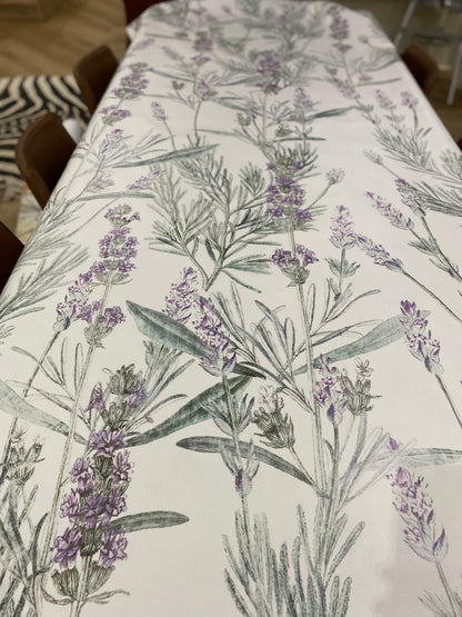 Lavender Material Tablecloth