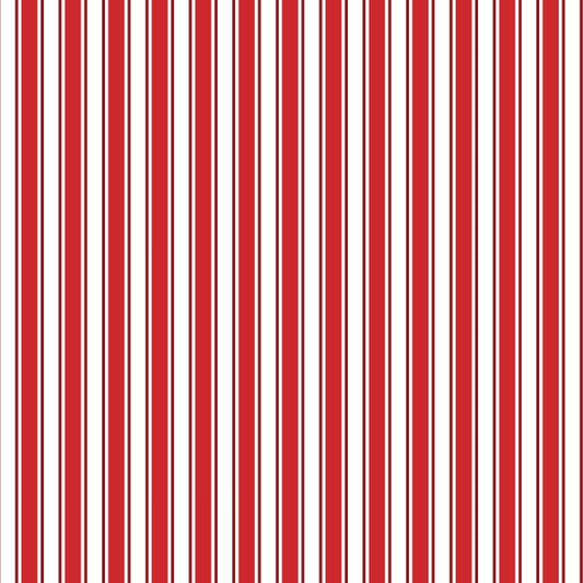 Red Stripes Vinyl Tablecloths