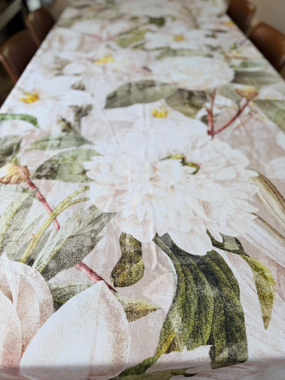 Antique Bouquet Pattern Round Material Tablecloth