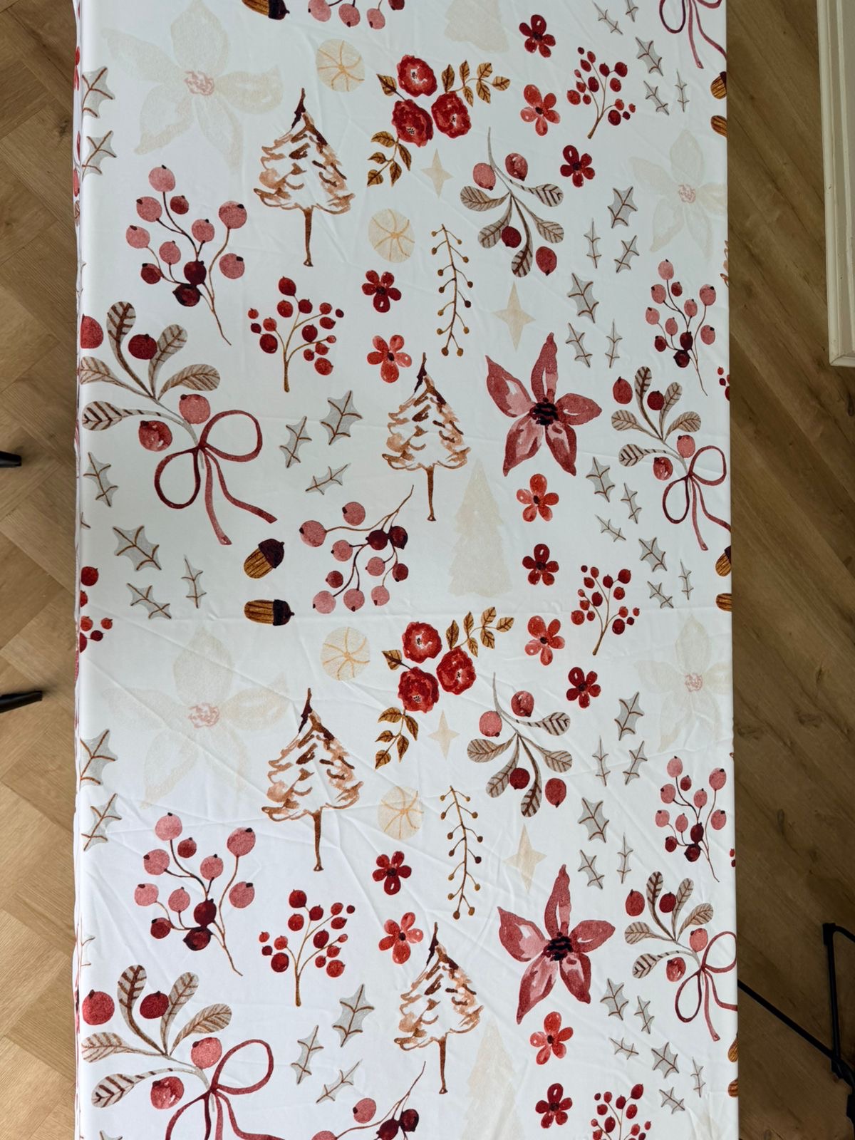 Maroon Celebration Vinyl Tablecloth