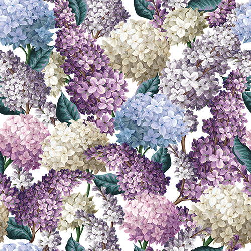 Hydrangeas Watercolor Round Material Tablecloth