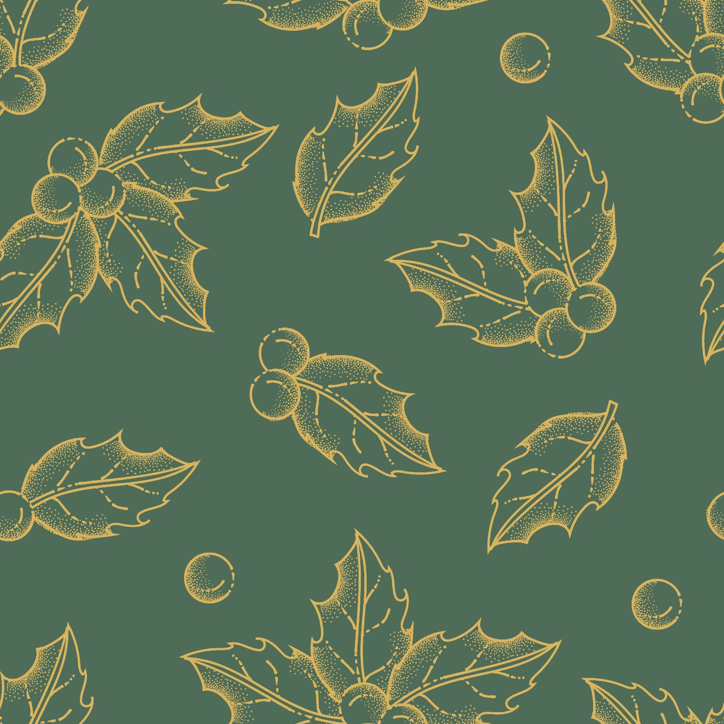 Green Festive Material Tablecloth