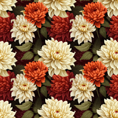 Dahlias Material Tablecloth