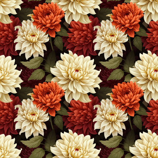 Dahlias Material Tablecloth