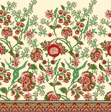 Flourish Material Tablecloth