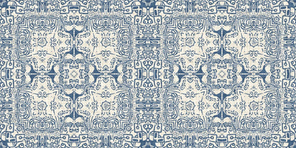 French Blue Farm House Material Tablecloth