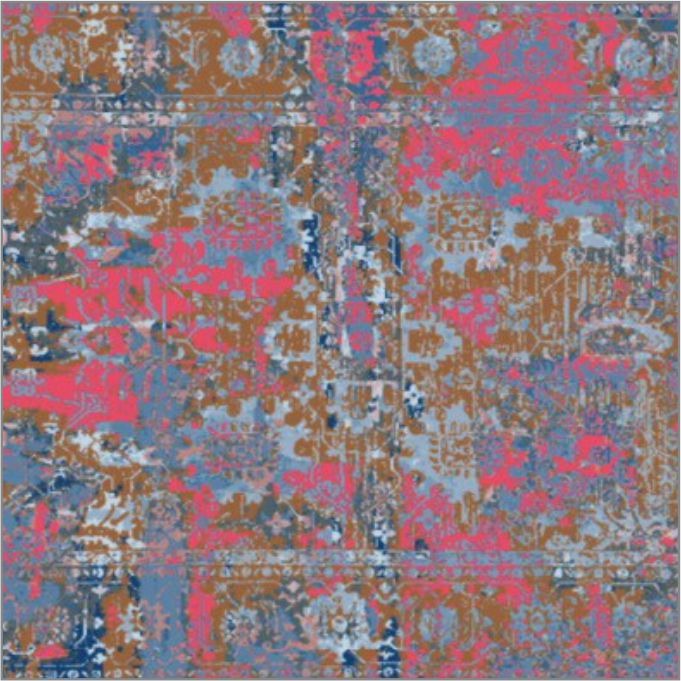 Persian Carpet Round Wipeable Placemats