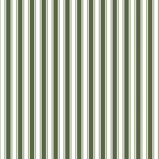 Olive Green Stripes Vinyl Tablecloths