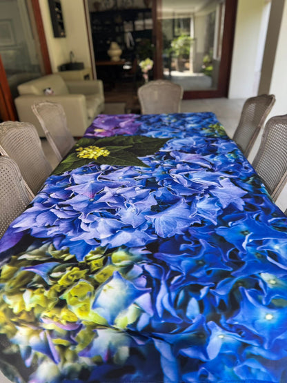 Purple Hydrangeas Round PVC Tablecloth
