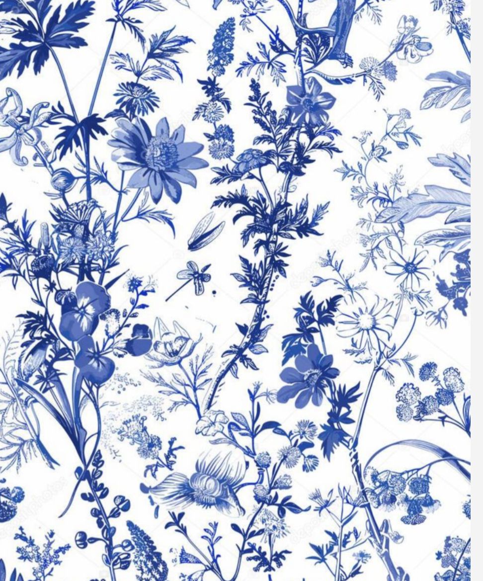 Delicate Blues Wipeable Placemats