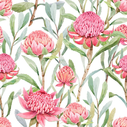 Protea Classic Round Material Tablecloth