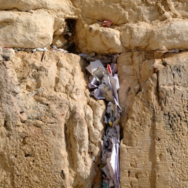 Kotel W Notes Sukkah Walls