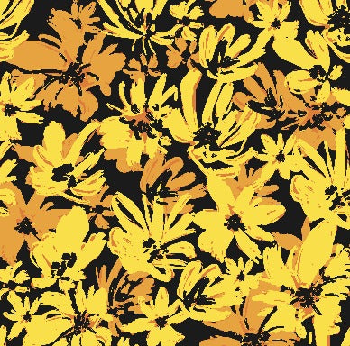 Sunshine Flower Vinyl Tablecloth