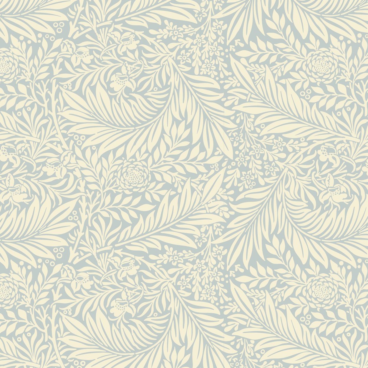 Floral Fronds Material Tablecloth