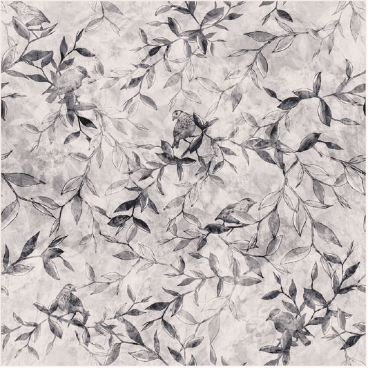 Bird Branch Round Wipeable Placemats