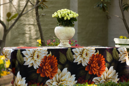 Dahlias Material Tablecloth