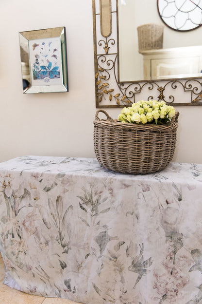 Old Blossom Material Tablecloth