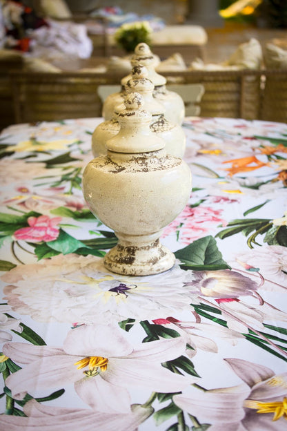 Garden In Bloom Vinyl Tablecloth