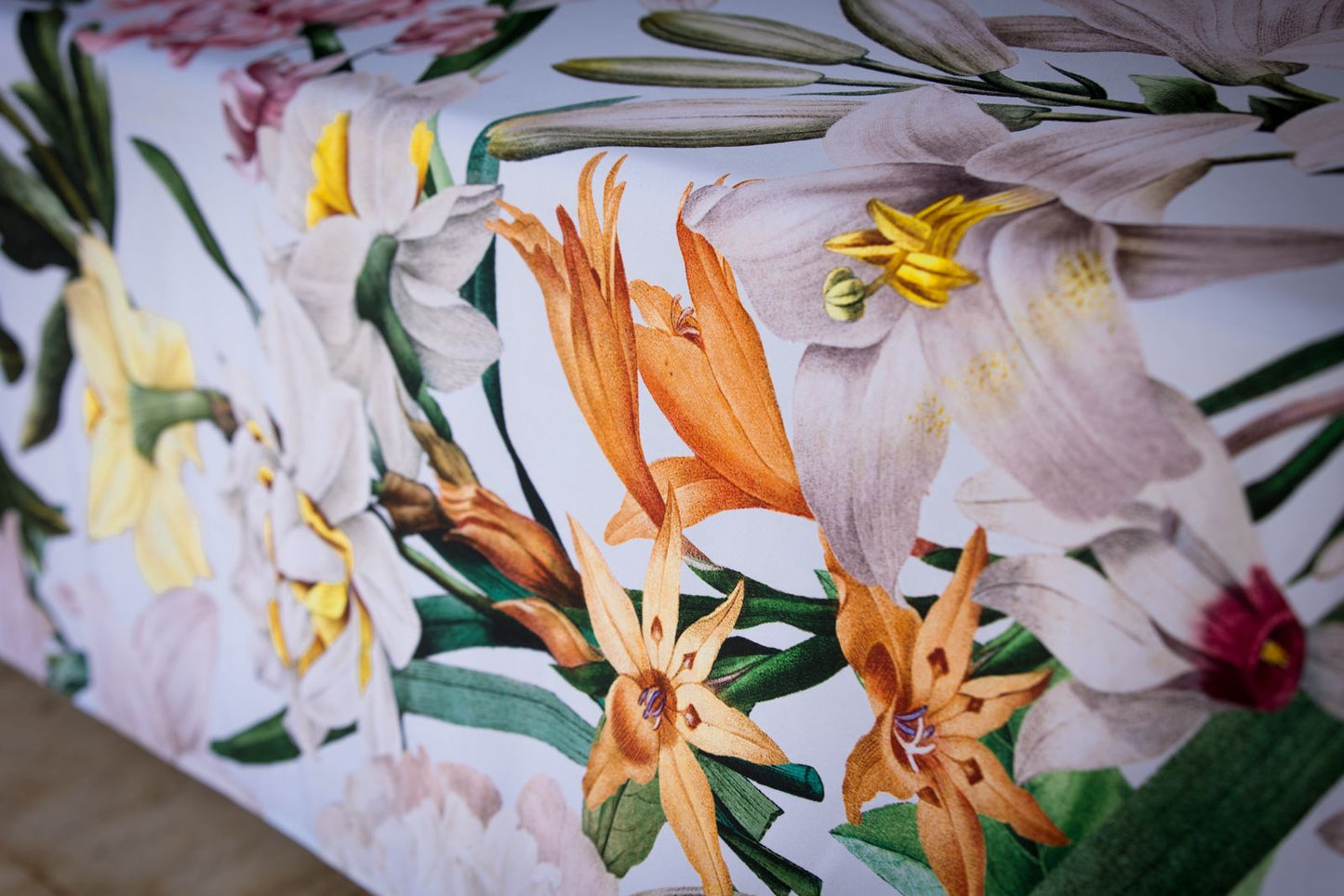 Garden In Bloom Vinyl Tablecloth