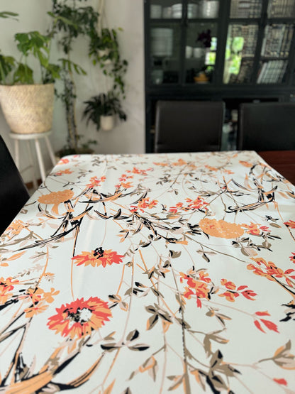 Subtle Summer Material Tablecloth