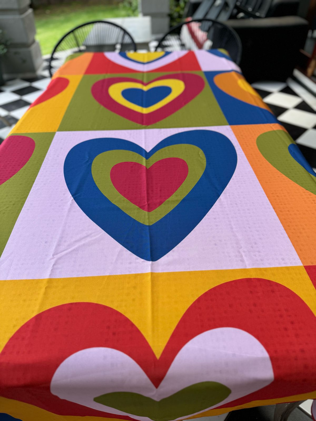 I Heart Material Tablecloth