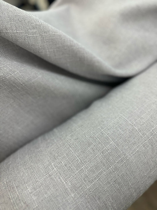 Light Grey Linen Look Tablecloth